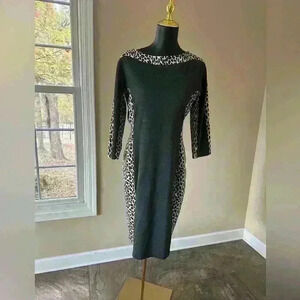 Boutique Animal Print Knot Dress Size 10